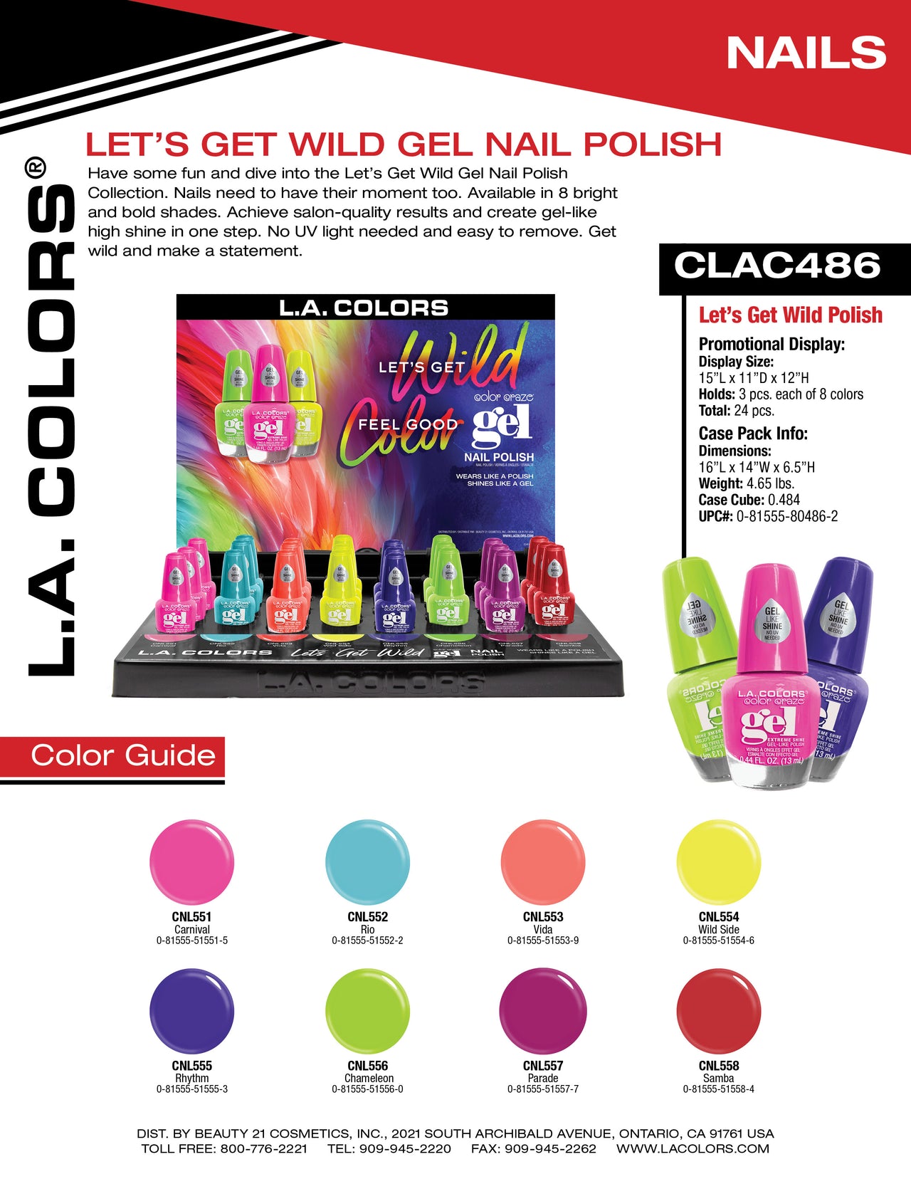 Let's Get Wild Gel Nail Polish flyer
