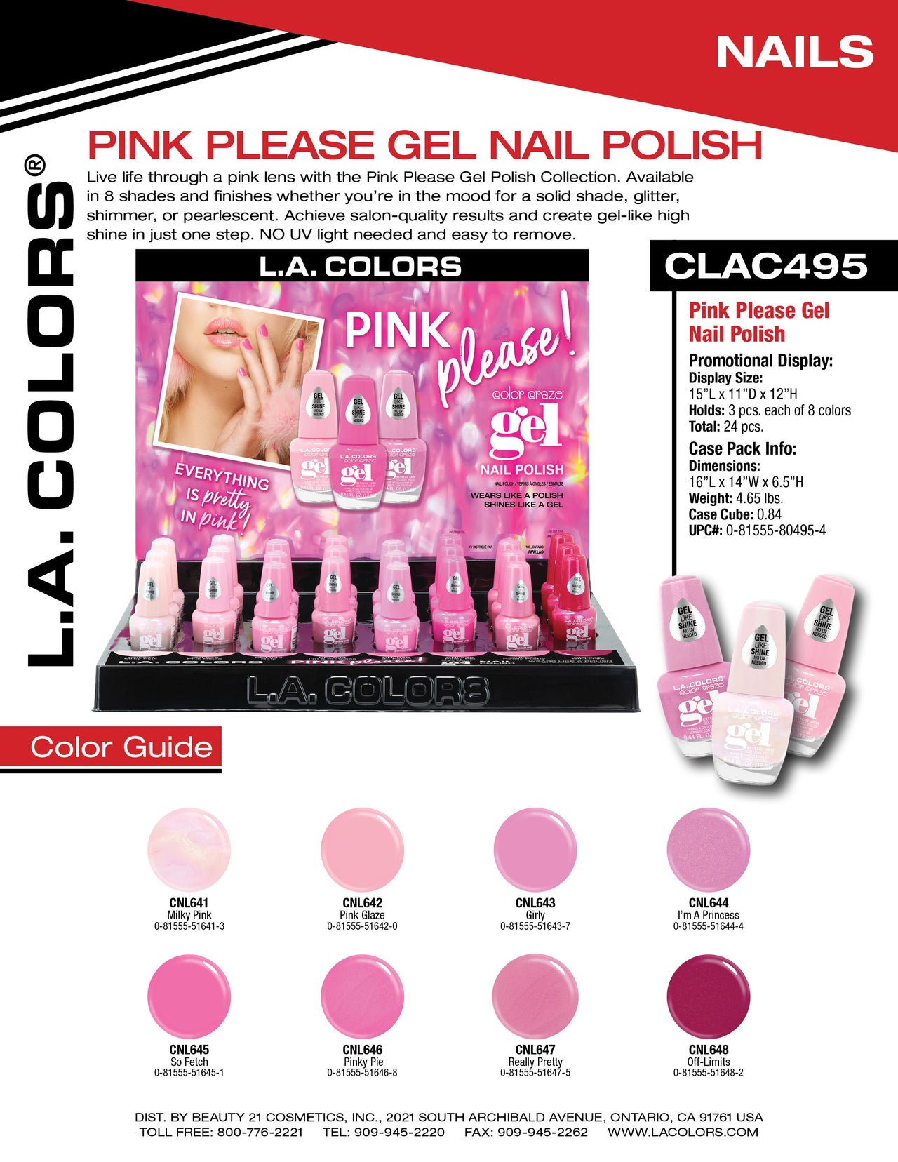 Pink Please Gel Nail Polish flyer