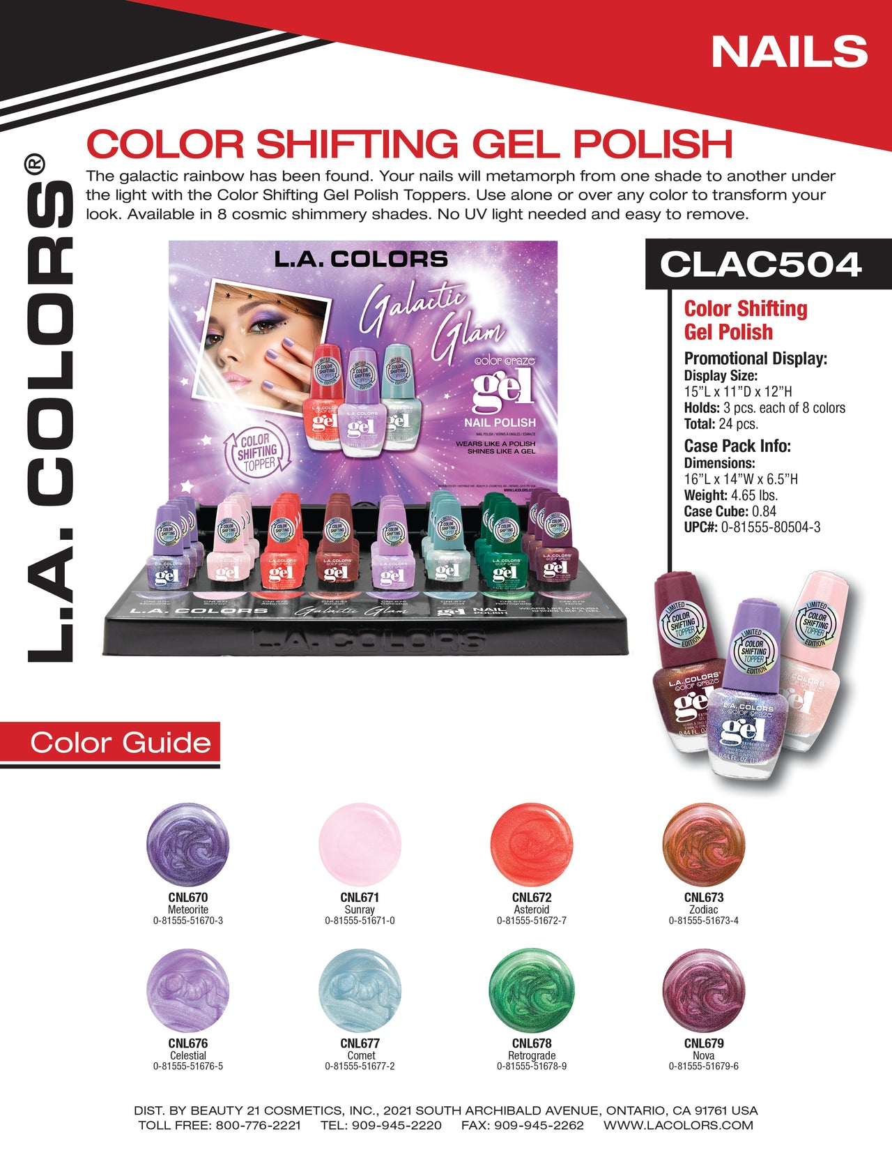 Color Shifting Gel Nail Polish flyer