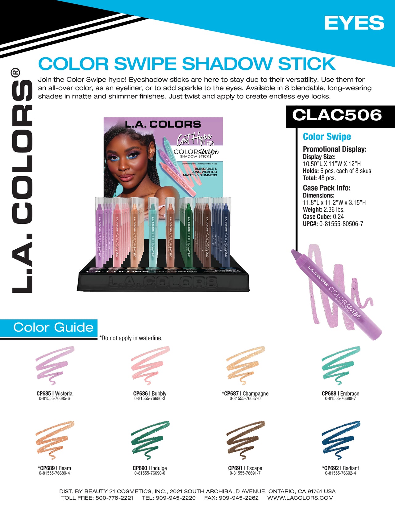 Color Swipe Shadow Stick flyer