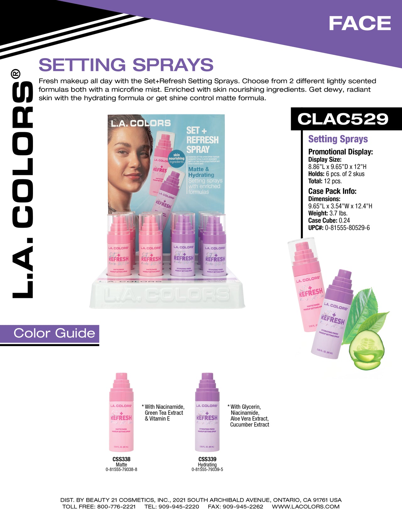 Set and Refresh Setting Spray flyer