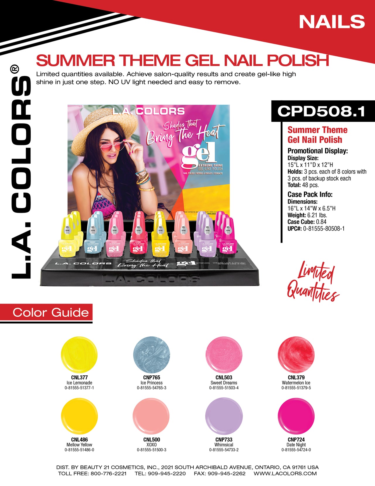 Summer Theme Gel Nail Polish flyer