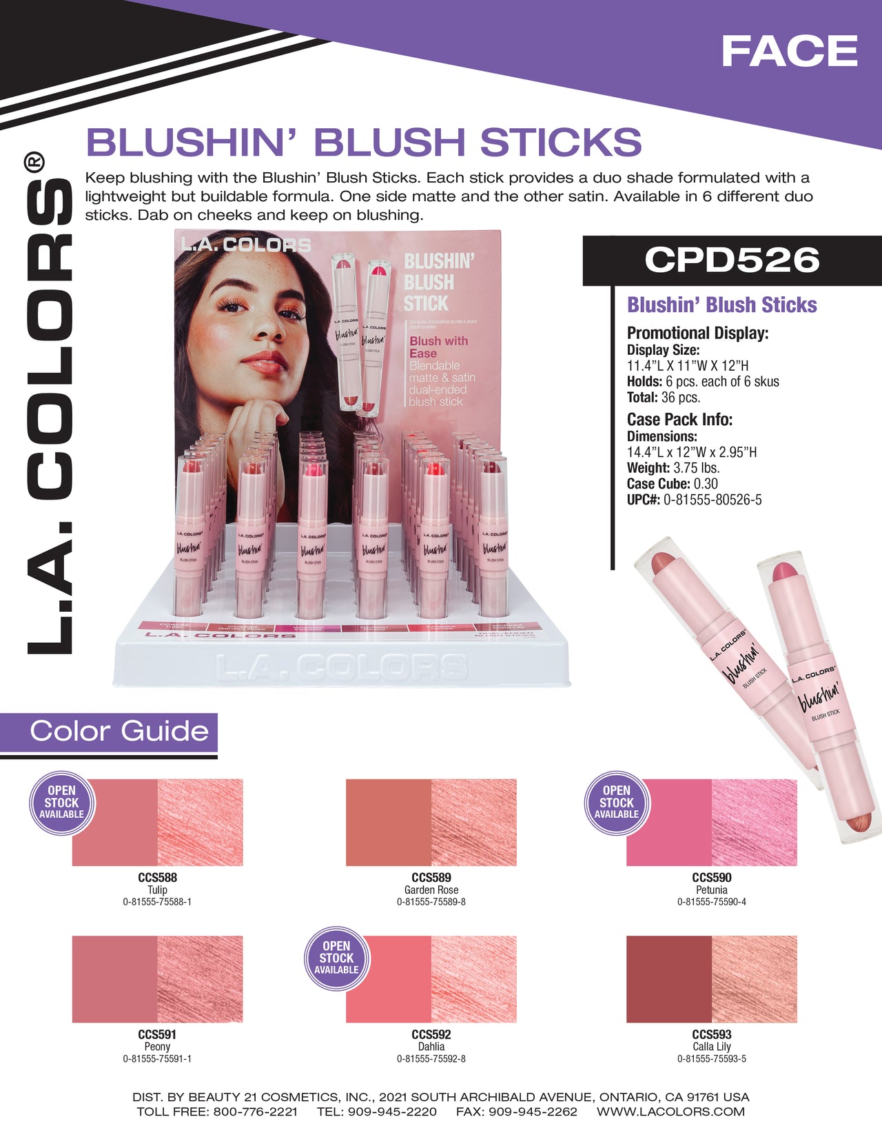 Blushin Blush Stick flyer