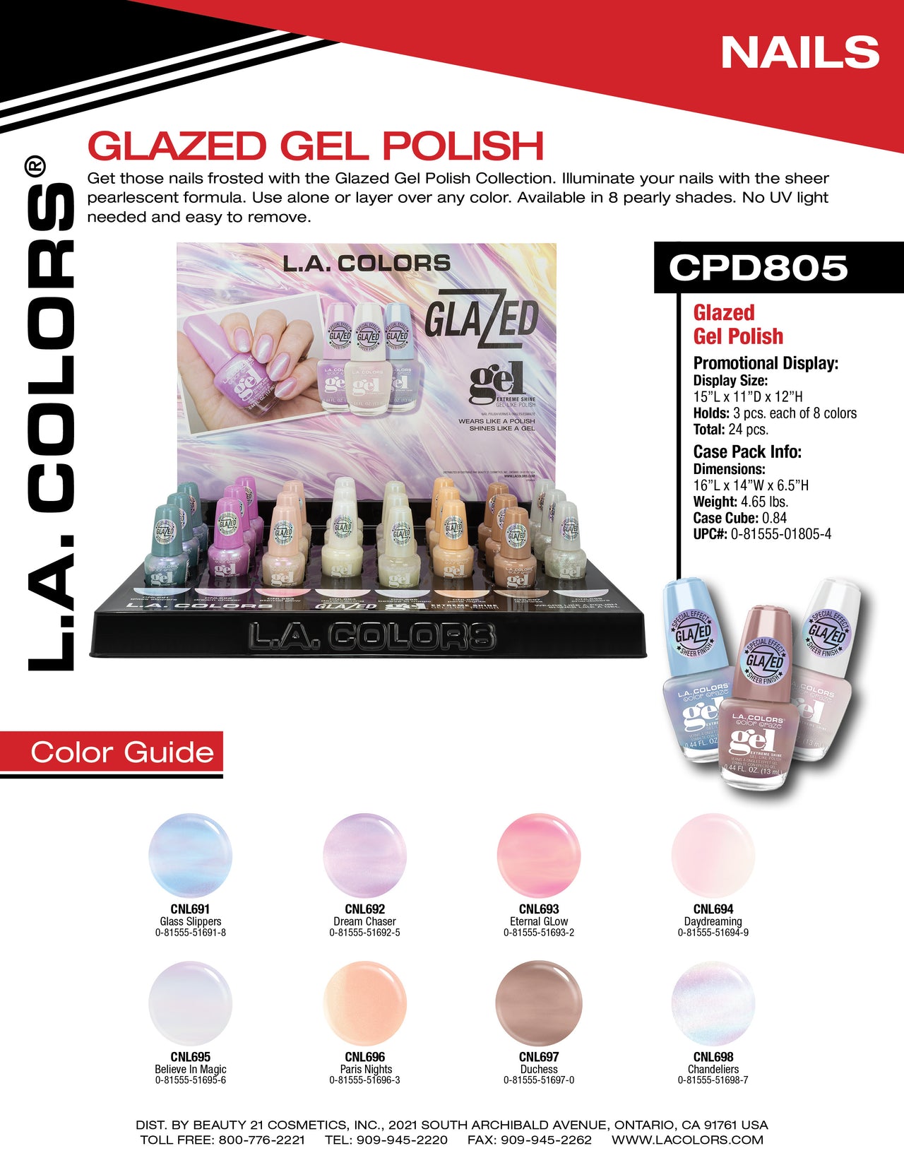 Glazed Gel Polish flyer