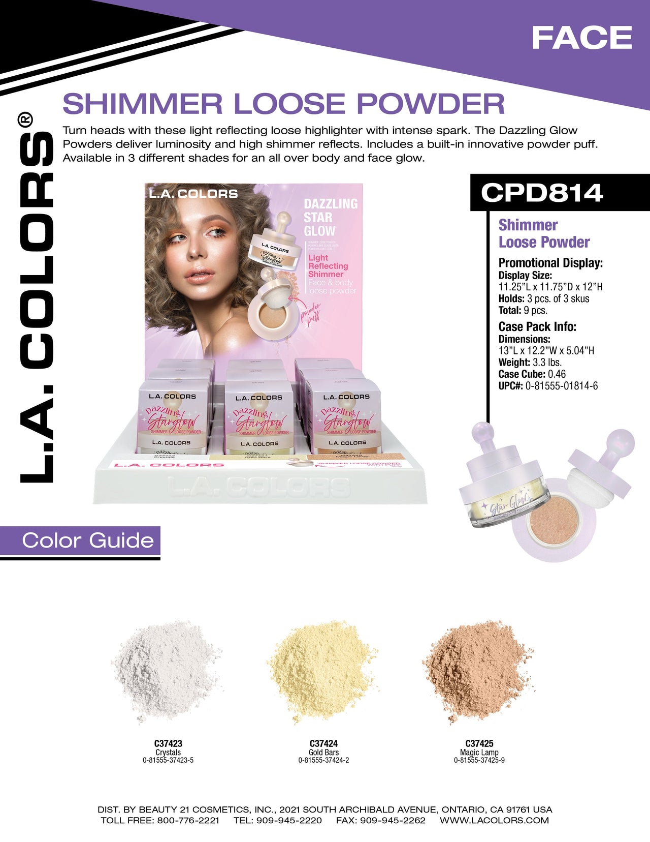 Dazzling Star Glow Highlighting & Shimmer Powder flyer