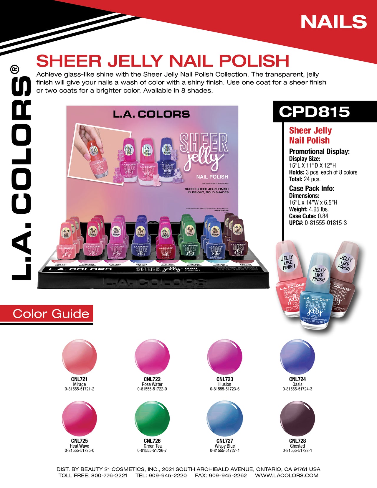 Sheer Jelly Nail Polish flyer