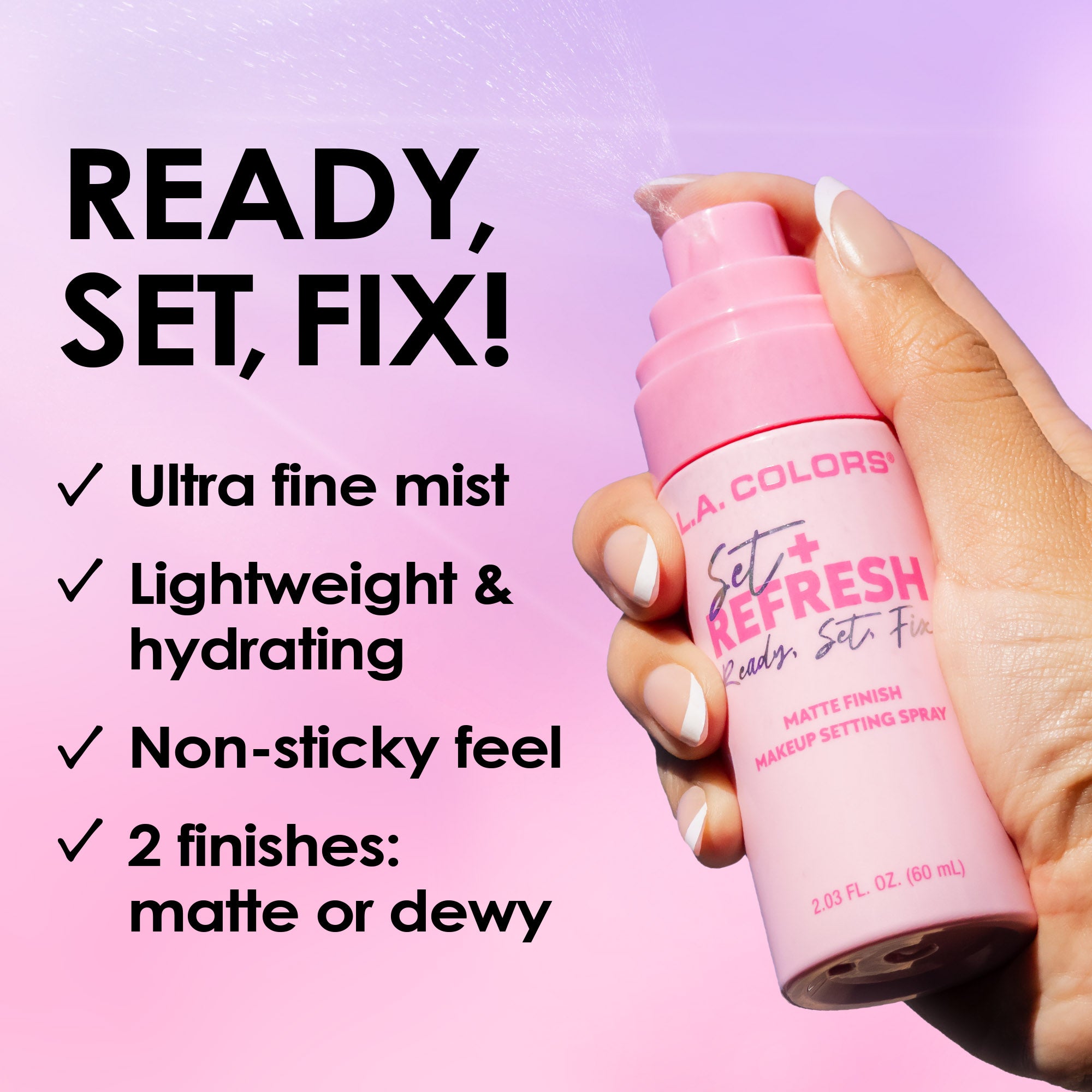 Set + Refresh Setting Sprays