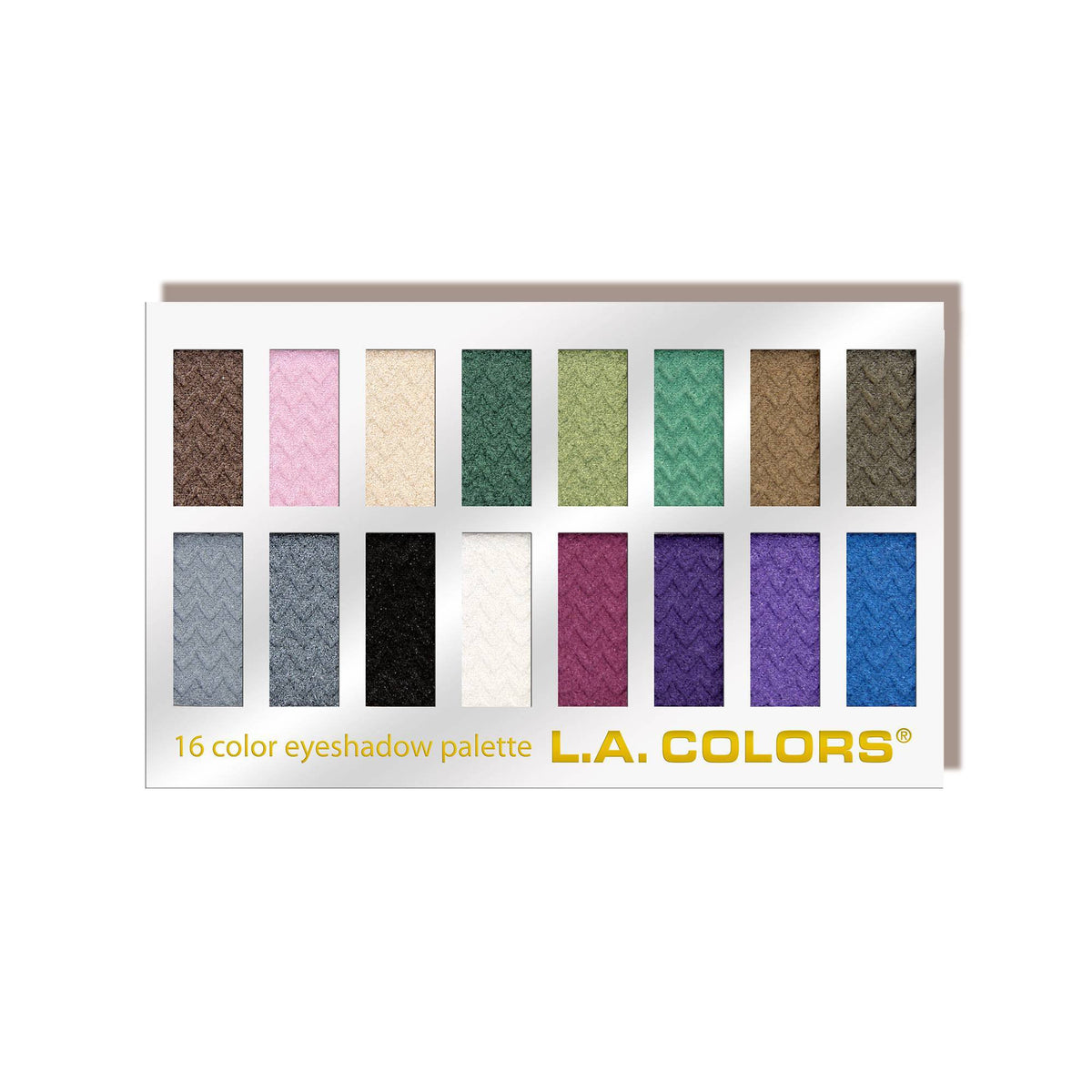 L.A. Colors 16 Color Eyeshadow Palette - C74203TAG Smokin product package