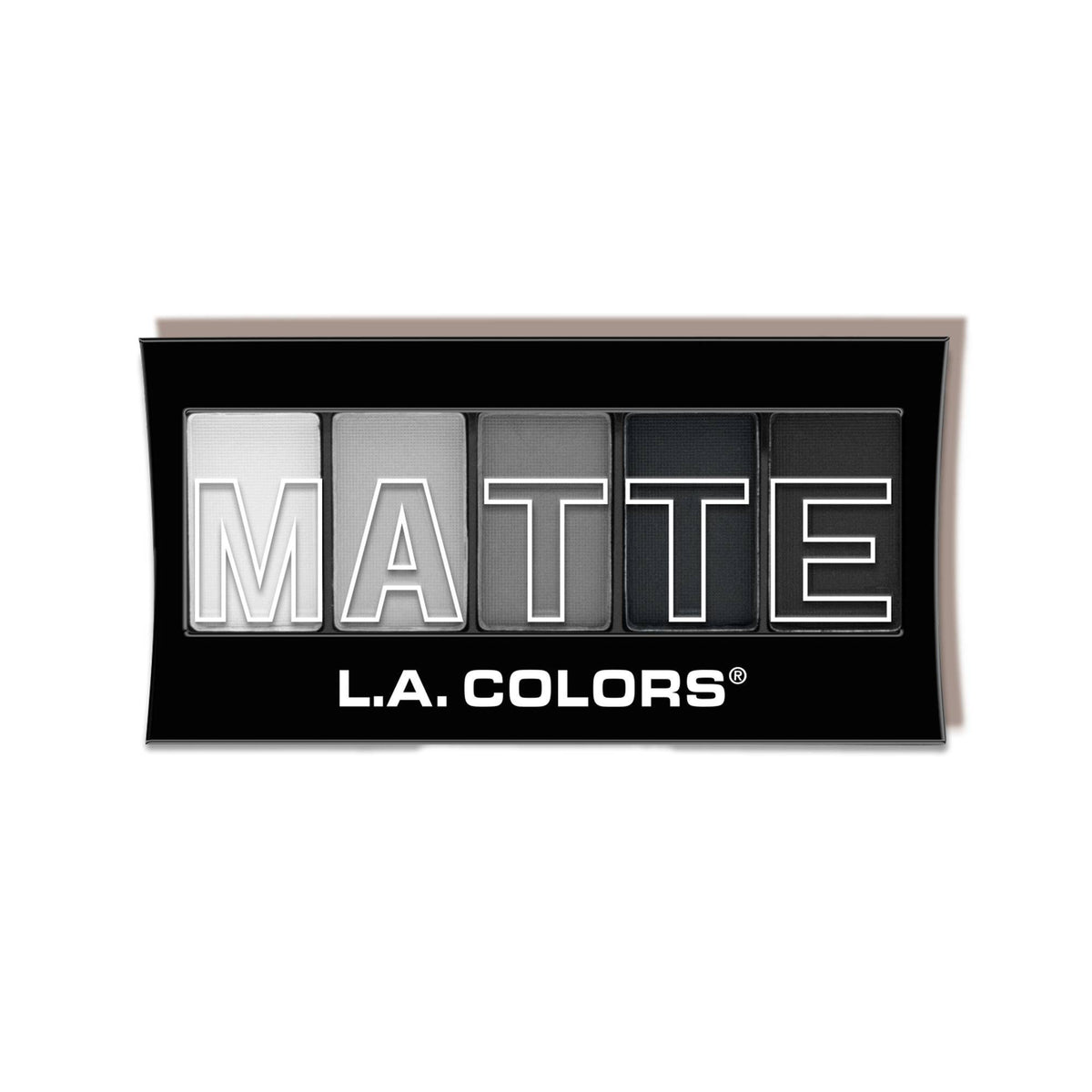 L.A. Colors 5 Color Matte Eyeshadow Palette Black Lace product package
