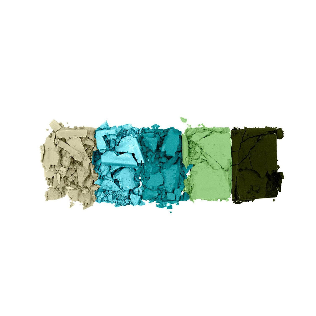L.A. Colors Matte Eyeshadow In 'Blue Denim' – Matte Lidschatten-Palette Mit 5 Farbtönen (7 G)