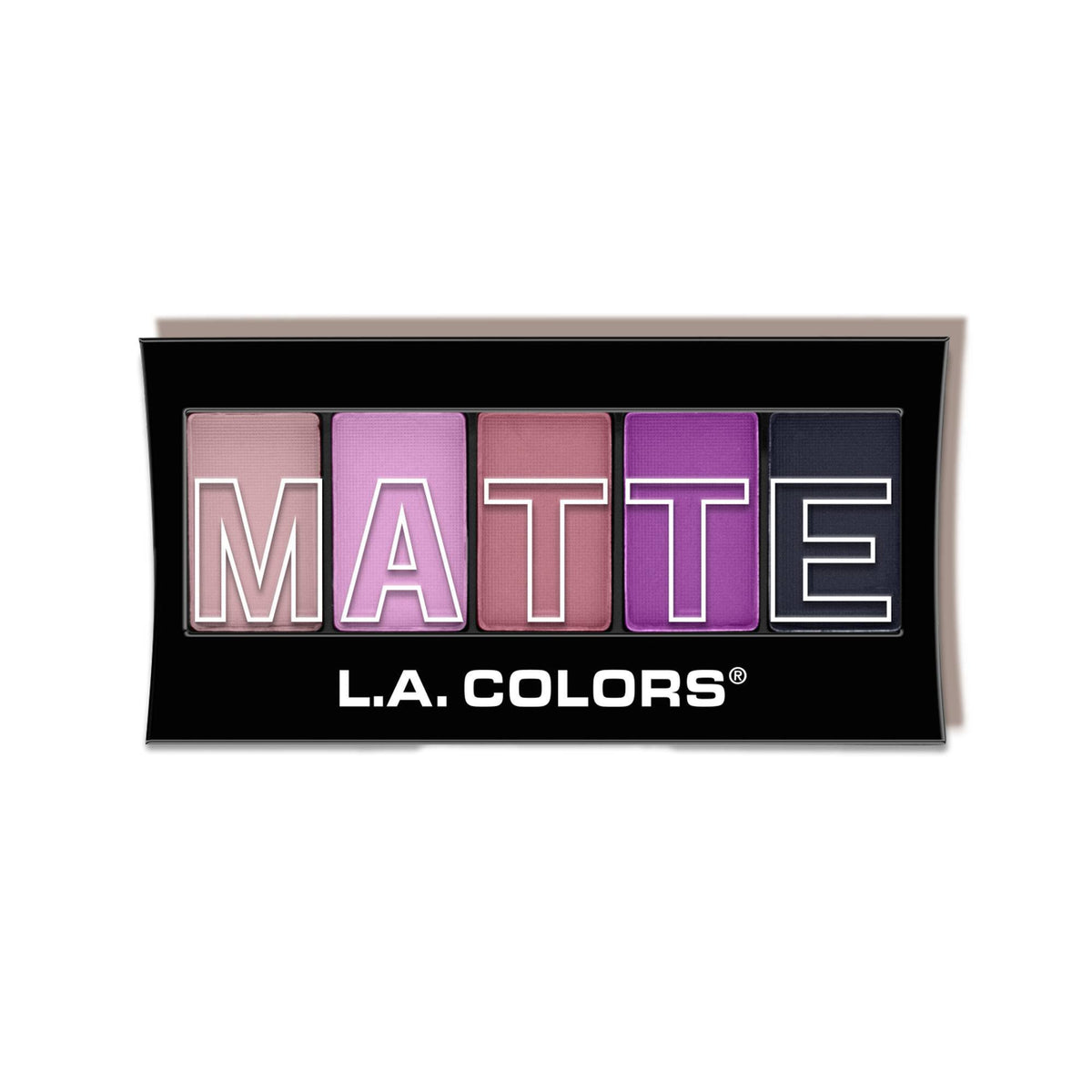 L.A. Colors 5 Color Matte Eyeshadow Palette Plum Pashmina product package