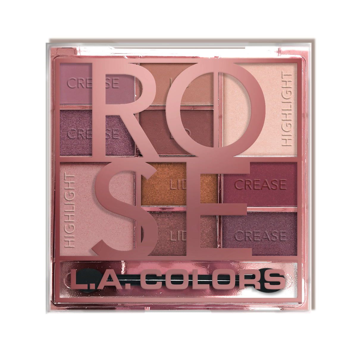 L.A. Colors Color Block Eyeshadow - CES136 Rose product package