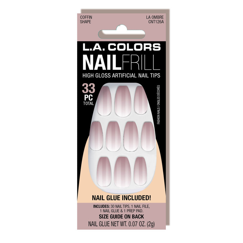 Nail Frill Artificial Nail Tip (carded) | L.A. COLORS