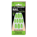 Nail Frill Neon Artificial Nail Tip (carded)