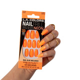Nail Frill Neon Artificial Nail Tip (carded)