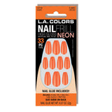 Nail Frill Neon Artificial Nail Tip (carded)