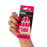 L.A. Colors Glitzy Girl Nail Frill Neon Artificial Nail Tip (carded)