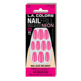 Nail Frill Neon Artificial Nail Tip (carded)