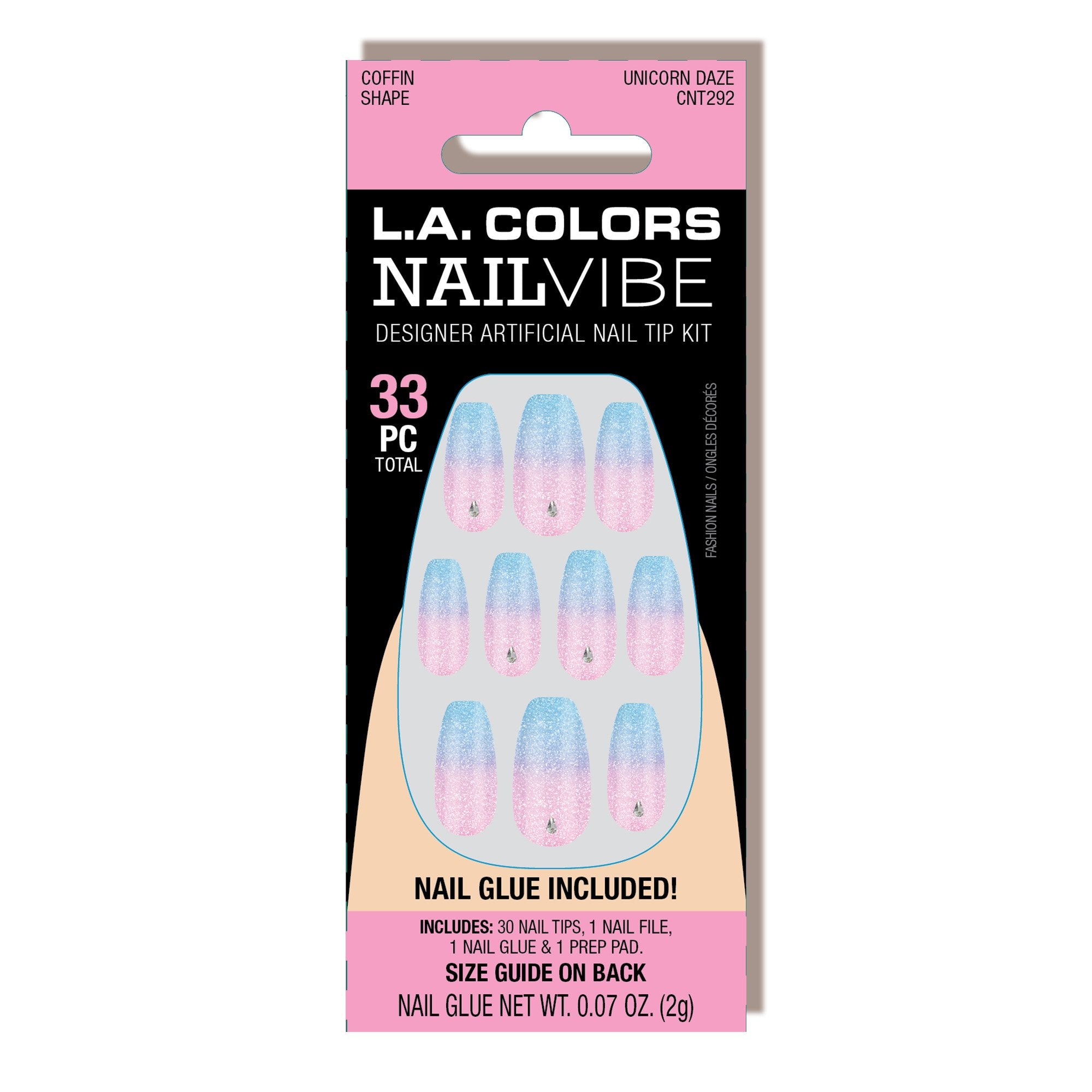 Nail Vibe Designer Artificial Nail Tip (carded)